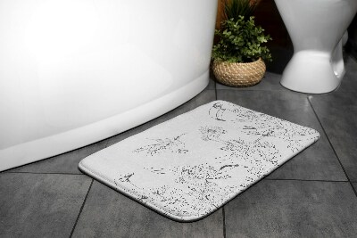 Tapis bain Lignes d'oiseaux