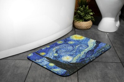 Tapis salle de bain Nuit étoilée