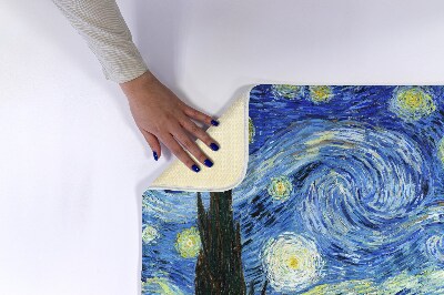 Tapis salle de bain Nuit étoilée