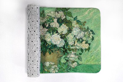 Tapis de salle de bain Roses de van gogh