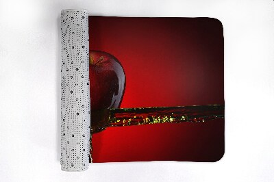 Tapis de bain Pomme rouge