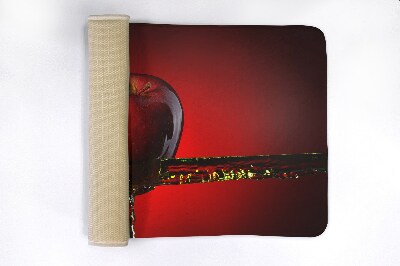 Tapis de bain Pomme rouge
