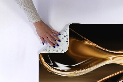 Tapis de salle de bain Abstraction d'or