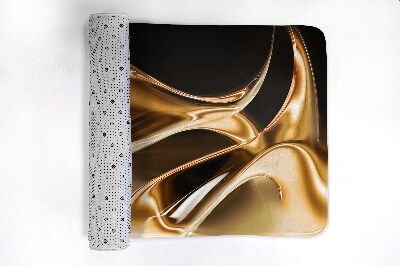 Tapis de salle de bain Abstraction d'or