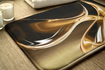 Tapis de salle de bain Abstraction d'or
