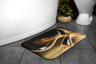 Tapis de salle de bain Abstraction d'or
