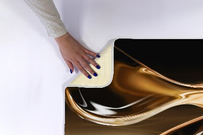 Tapis de salle de bain Abstraction d'or