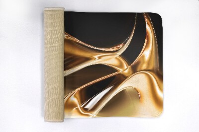 Tapis de salle de bain Abstraction d'or