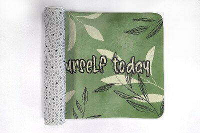 Tapis de bain Feuilles à l'aquarelle