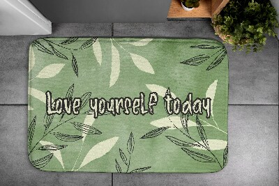 Tapis de bain Feuilles à l'aquarelle