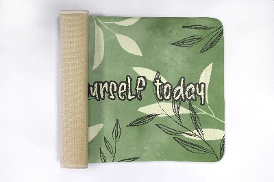 Tapis de bain Feuilles à l'aquarelle