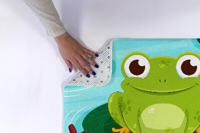Tapis salle de bain Douce grenouille