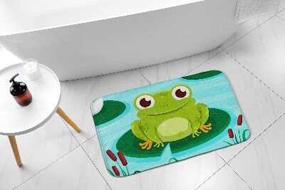 Tapis salle de bain Douce grenouille