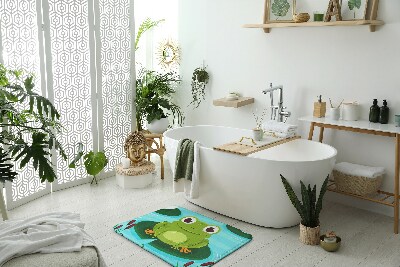 Tapis salle de bain Douce grenouille