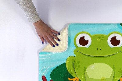 Tapis salle de bain Douce grenouille