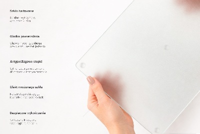 Planche à découper en verre hexagonale translucide