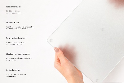 Planche à découper en verre ronde translucide