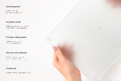 Planche à découper en verre ronde translucide