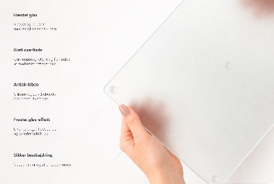 Planche à découper en verre ronde translucide