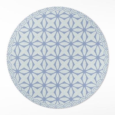 Tapis rond en vinyle Motif décoratif régulier