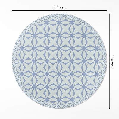 Tapis rond en vinyle Motif décoratif régulier