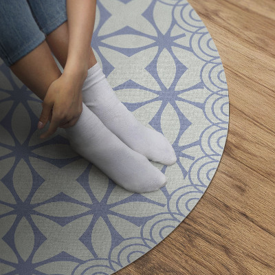 Tapis rond en vinyle Motif décoratif régulier