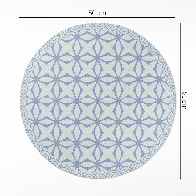 Tapis rond en vinyle Motif décoratif régulier