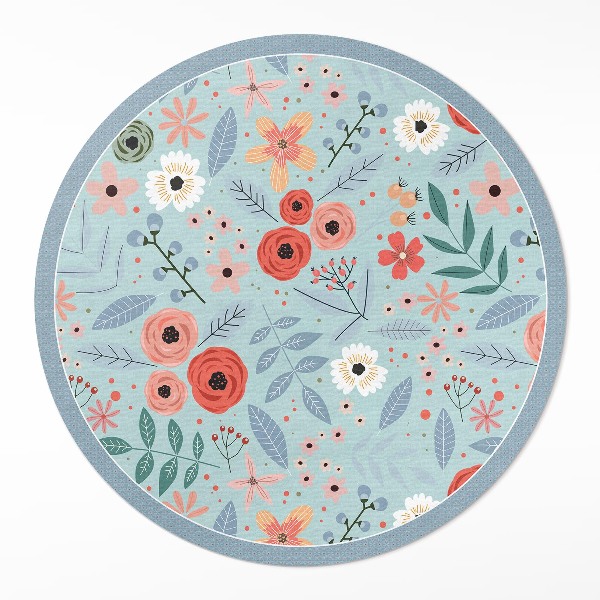 Tapis vinyle Illustration de fleurs pastel