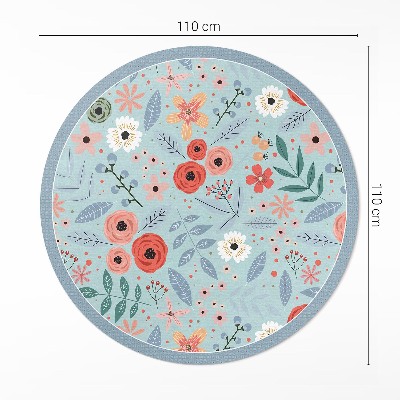 Tapis vinyle Illustration de fleurs pastel