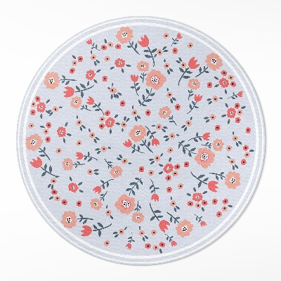 Tapis vinyle Fleurs délicates aux couleurs pastel