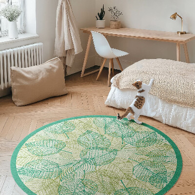 Tapis vinyle Composition des feuilles linéaires dans la nature