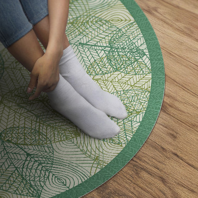 Tapis vinyle Composition des feuilles linéaires dans la nature