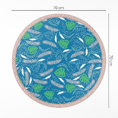 Tapis vinyle Différents types de feuilles