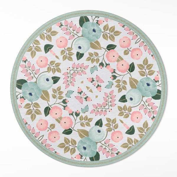 Tapis vinyle Pivoines aux fleurs délicates et pastel