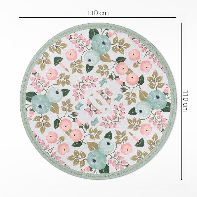 Tapis vinyle Pivoines aux fleurs délicates et pastel