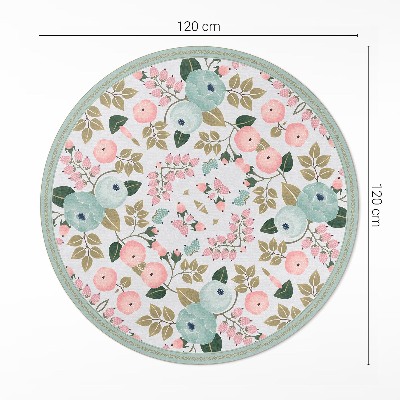 Tapis vinyle Pivoines aux fleurs délicates et pastel