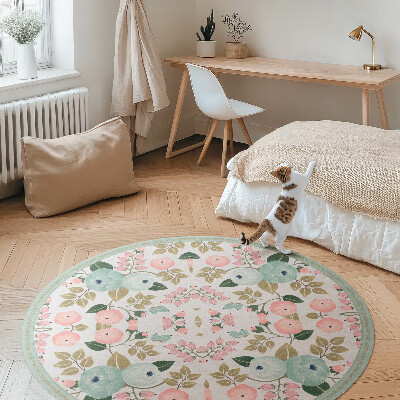 Tapis vinyle Pivoines aux fleurs délicates et pastel