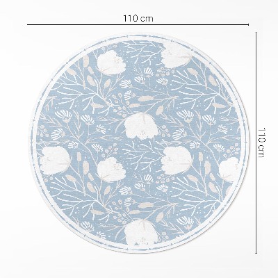 Tapis vinyle De belles fleurs sur un fond pastel