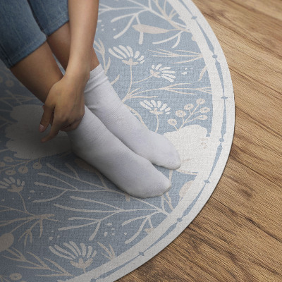 Tapis vinyle De belles fleurs sur un fond pastel