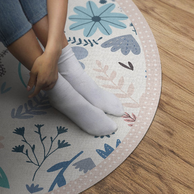 Tapis vinyle Fleurs et plantes bohèmes pastel