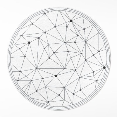 Tapis vinyle Motif moderne de lignes connectées