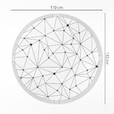 Tapis vinyle Motif moderne de lignes connectées