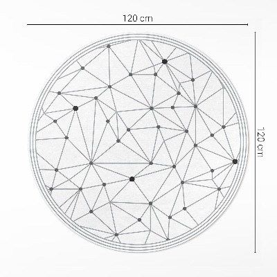 Tapis vinyle Motif moderne de lignes connectées