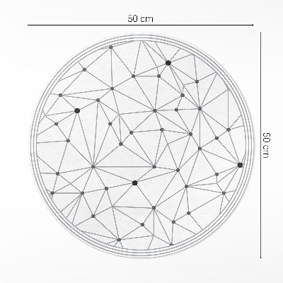 Tapis vinyle Motif moderne de lignes connectées