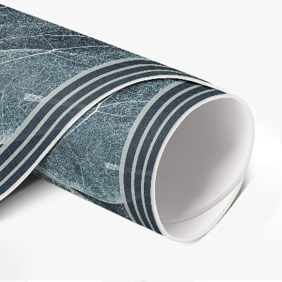 Tapis rond en vinyle Feuilles de plantes sombres