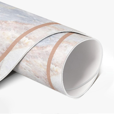 Tapis rond en vinyle Marbre élégant, tendance et glamour