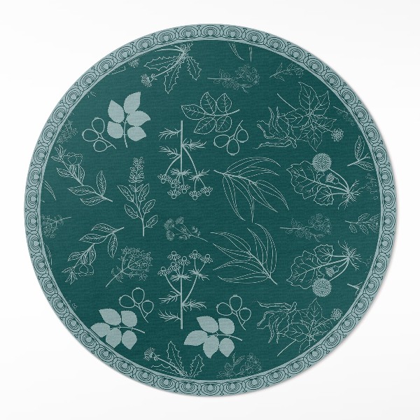 Tapis rond en vinyle Plantes délicates