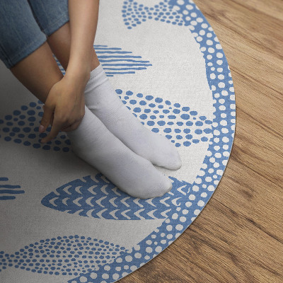 Tapis vinyle Poisson à motifs sur fond clair