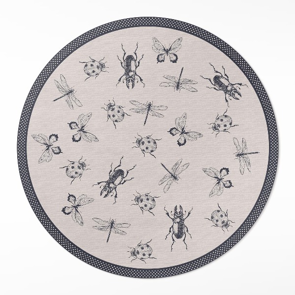 Tapis vinyle Insectes bohèmes sur fond clair