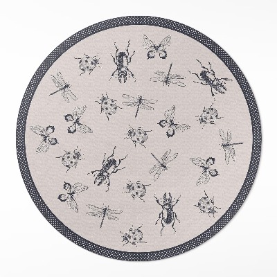 Tapis vinyle Insectes bohèmes sur fond clair